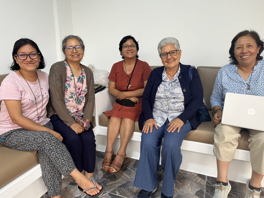 Group of sisters sharing